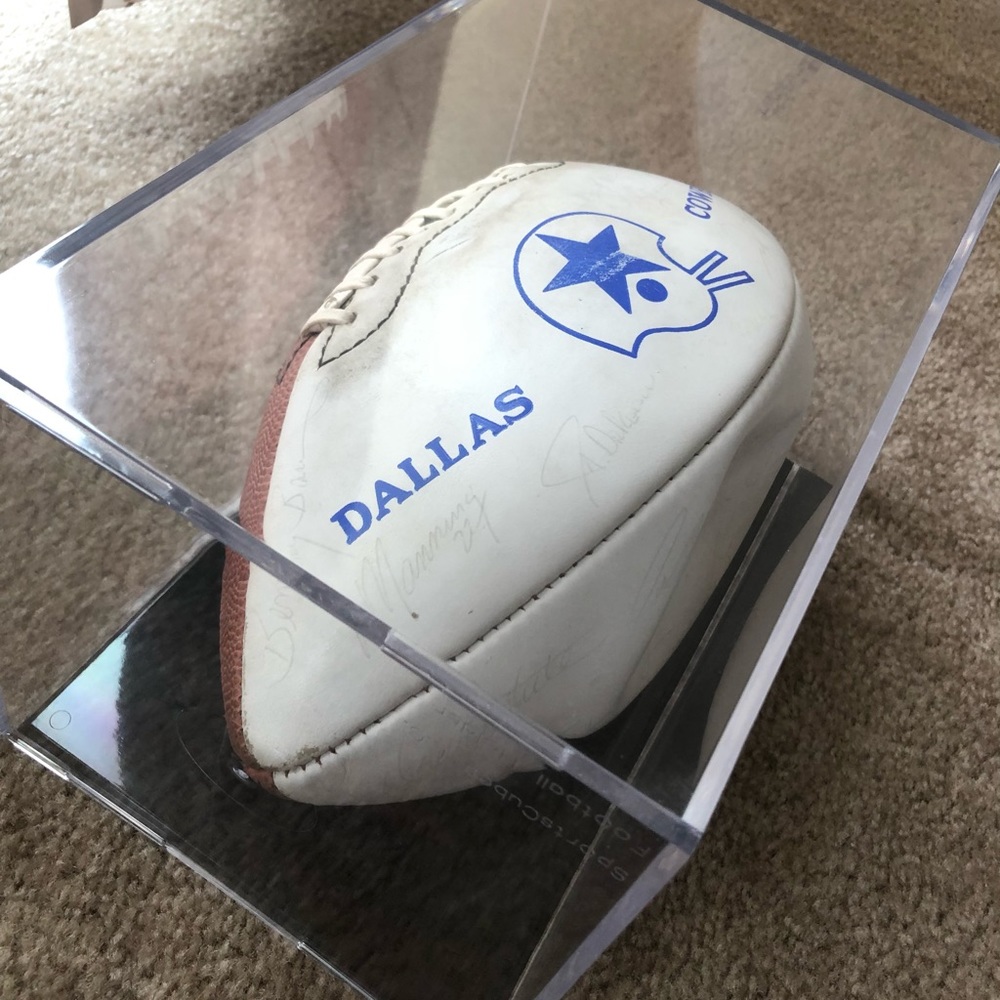 Vintage 1980's Dallas Cowboys Autographed Signed Football - No COA - Picture 2 of 16